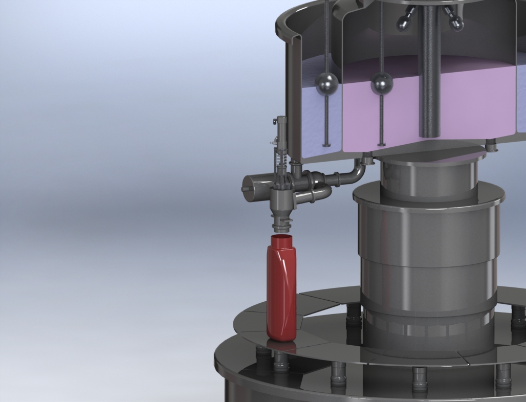 A two-compartment product tank
